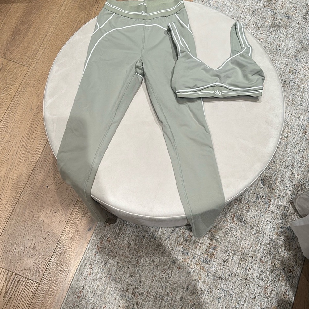 ALO Yoga Sage Green Activewear Set
